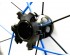 Black hub - Blue & Black spokes