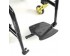 Angle adjustable flip-up footplate with carbon plate: Stepless adjustability, always ensuring the right foot position